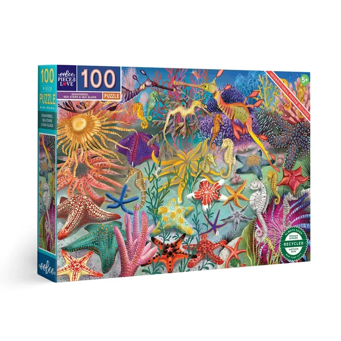 100 Piece Puzzle – Seahorses, Sea Stars & Sea Slugs