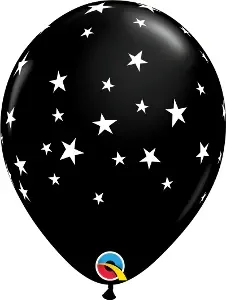 11 ” Latex Balloon Black Star Balloon (10 Pack)