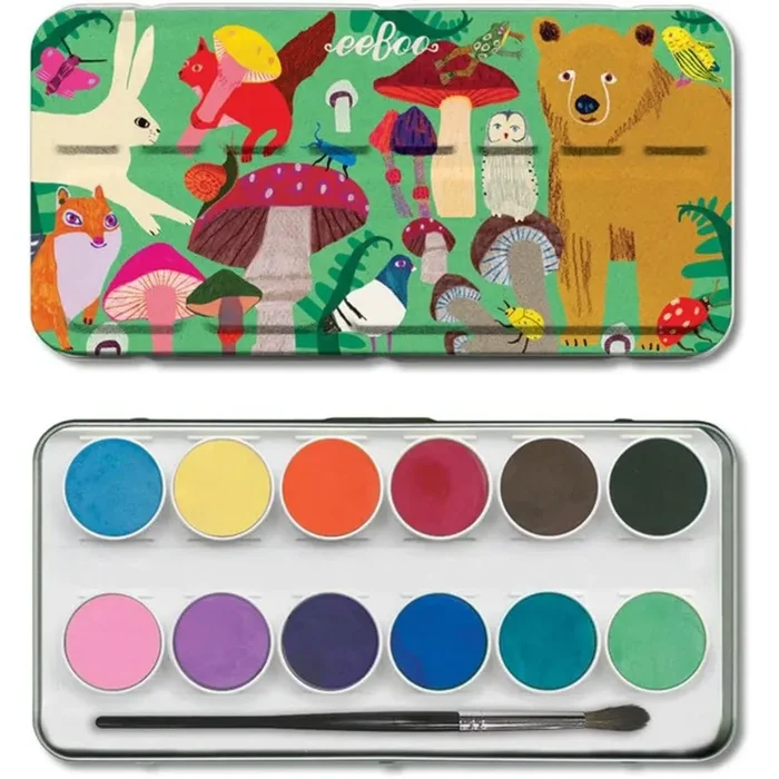 12 Watercolors & Brush – Mushroom