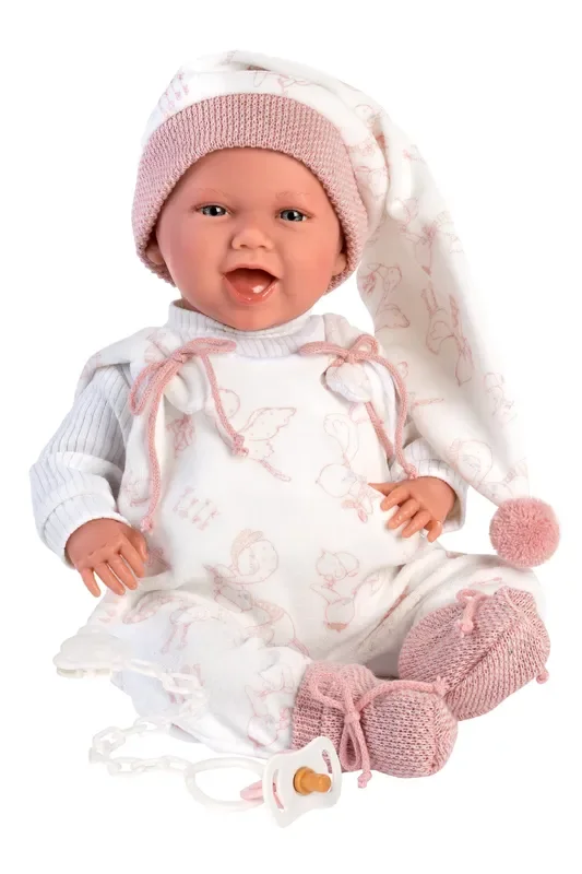 16.5 ” Articulated New Born Natalia With Carrycot