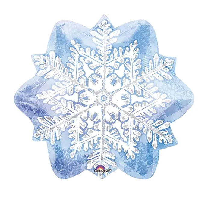 18 ” Snowflake Foil Balloon – Perfect for Frozen or Winter Wonderland Party