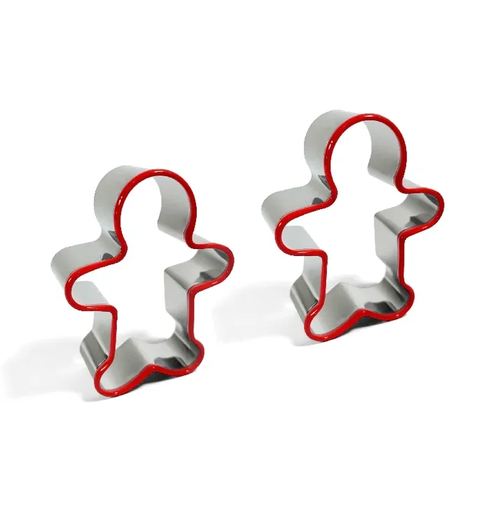 2-Pack Gingerbread Cookie Cutters + Ornament Option