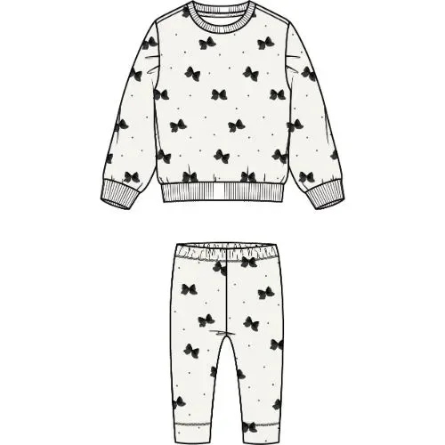 2 PCS SET: L/S TOP AND LEGGING KNIT-OFFWHITE
