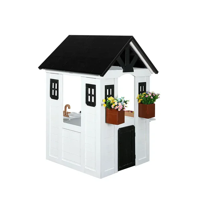 2Mamabees Sustainable Wooden Outdoor and Indoor Ajure Playhouse