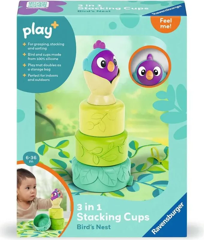 3-in-1 Stacking Cups: Bird’s Nest