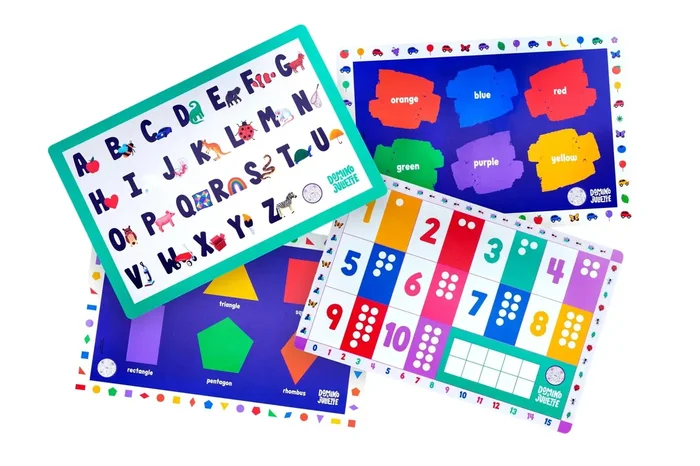 4-pack Placemat Bundle: “now I Know My”