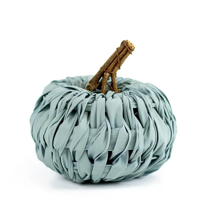 5 ” Sky Blue Woven Pumpkin