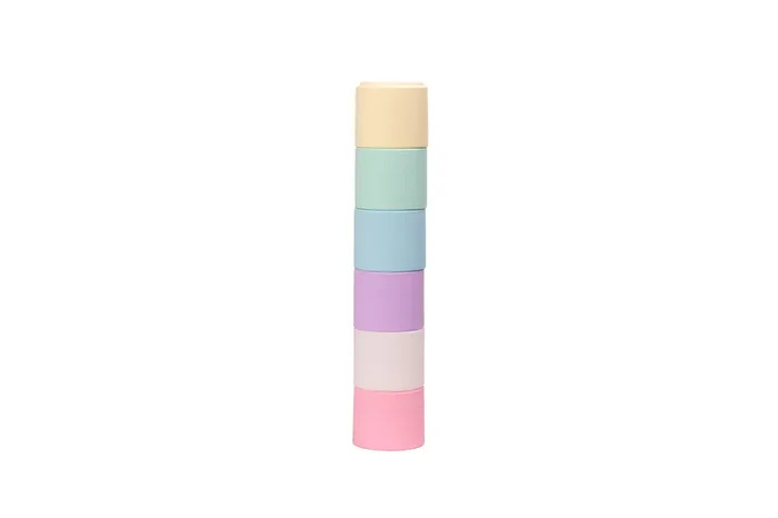 6 Pastel Stacking Cups