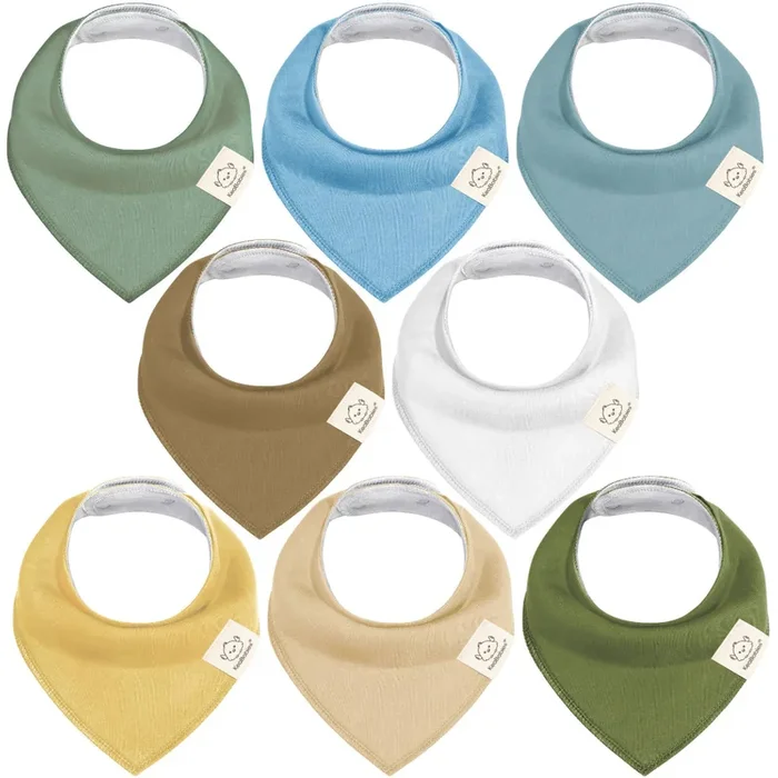 8-pack Baby Bandana Bibs – Daybreak