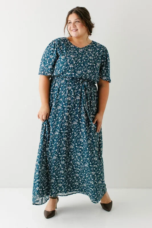 ‘Esther’ Floral Print Maxi Dress