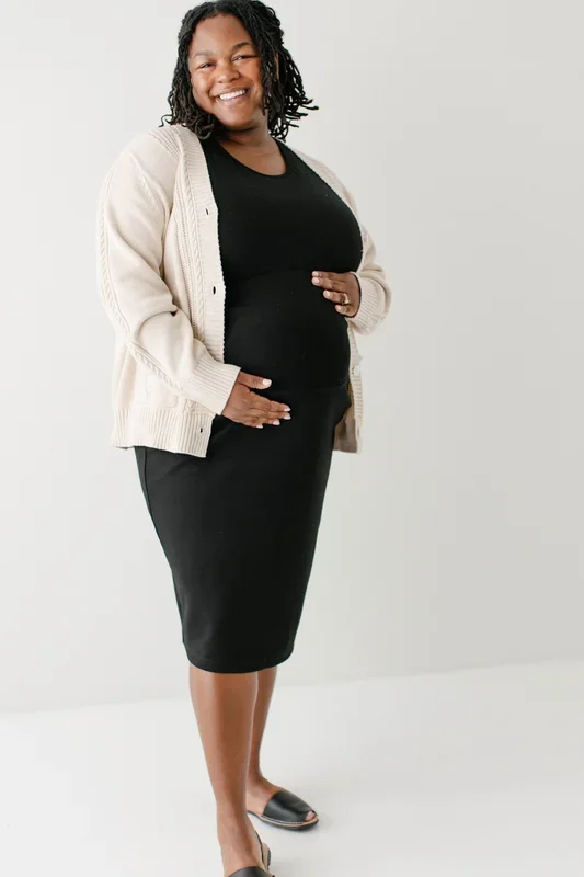 ‘Nicole’ Maternity Ponte Knit Skirt FINAL SALE