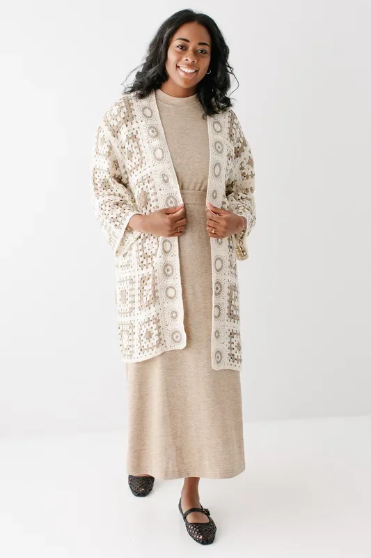 ‘Shantae’ Open Knit Crochet Cardigan