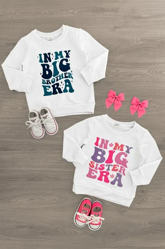 “In My Big Sister Or Brother Era ” Long Sleeve Top