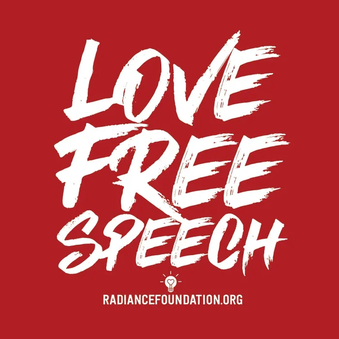 “Love Free Speech” – 2.5in x 2.5in STICKER