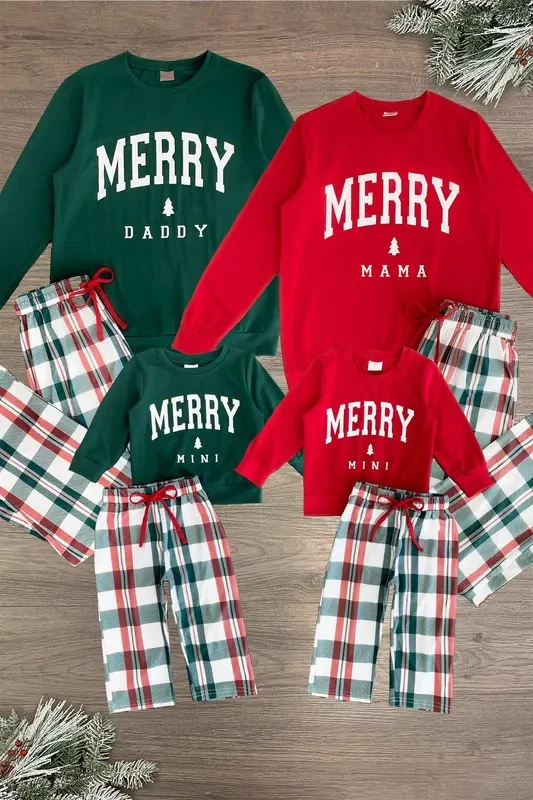 “Merry Mama, Daddy, & Mini ” Family Pajamas
