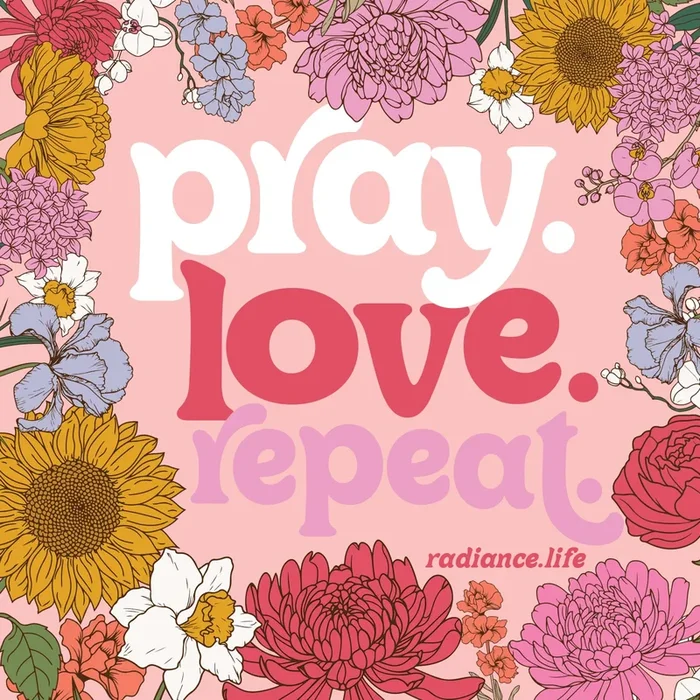 “Pray Love Repeat” 3in x 3in STICKER