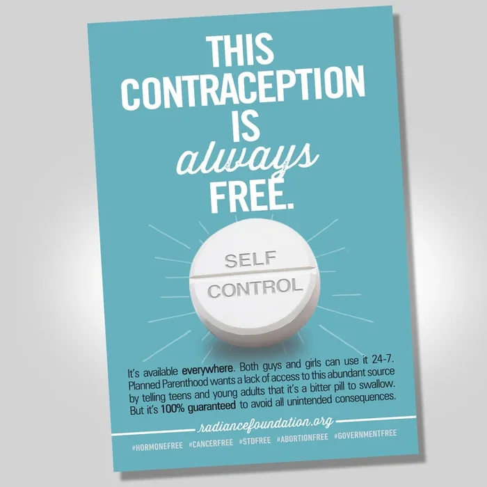 “THIS CONTRACEPTION IS FREE” 4.2in x 5.5in Postcard