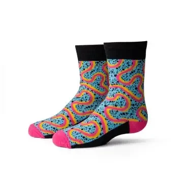 “Totally Rad ” Kid’s Printed Socks