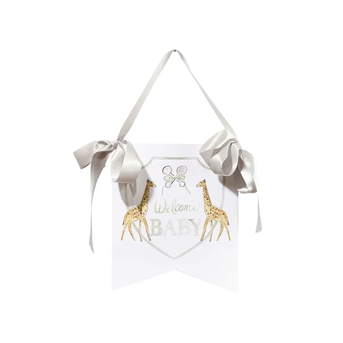 “Welcome Baby ” Giraffe Hanger