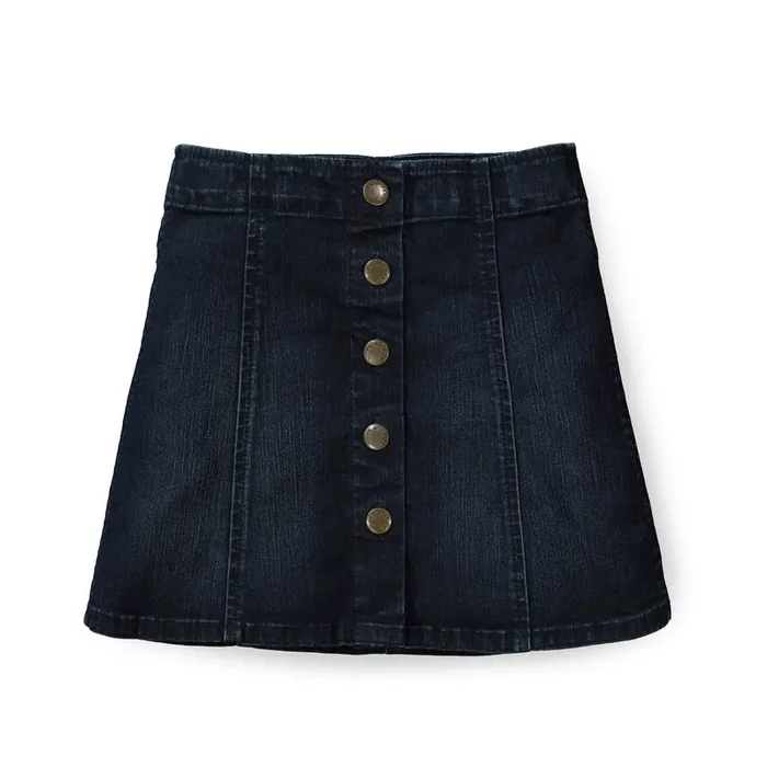 A-line Snap Front Skirt