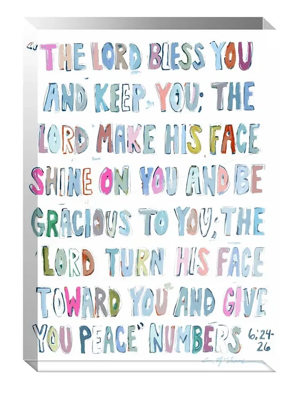 Acrylic Block: Numbers 6:24-26