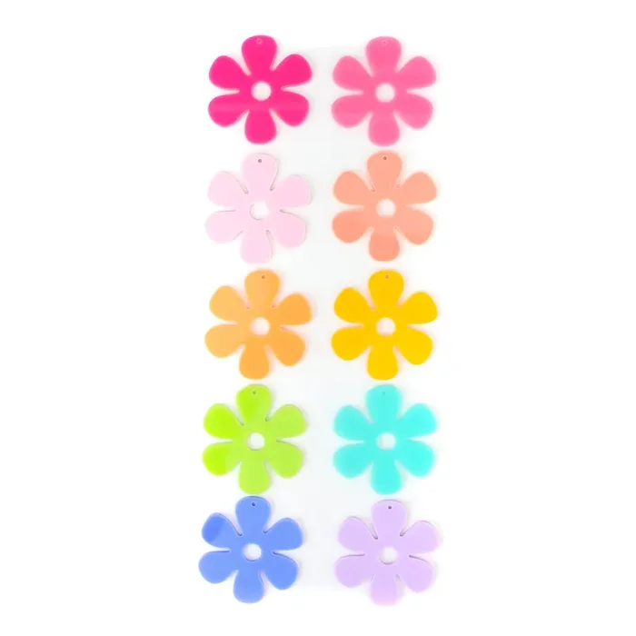 Acrylic charms – daisies