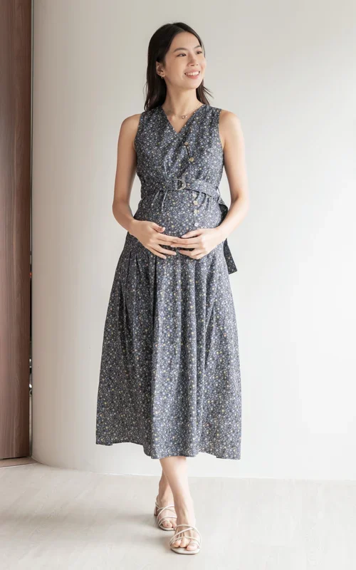 Adriana Floral Pleated Dress