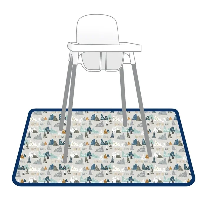 Adventure Awaits Splash Mat – A Waterproof Catch-all For Highchair Spills And More!