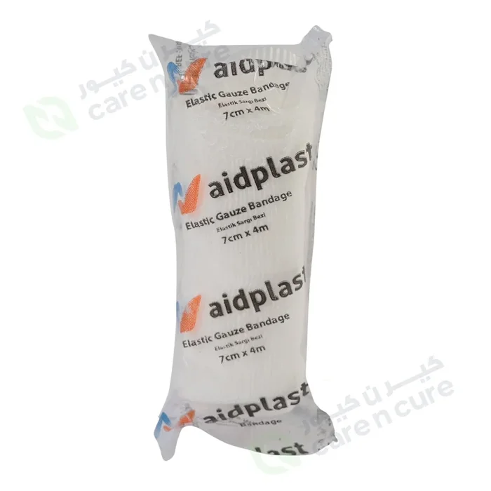 Aidplast Elastic Gauze Bandage 7 cm X 4 m