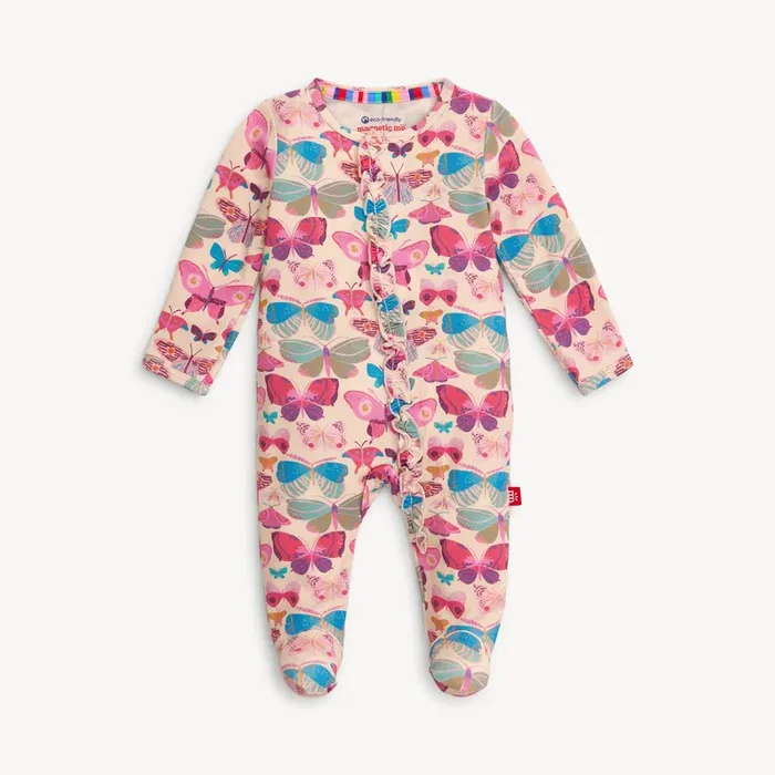 ALL A-FLUTTER MODAL FOOTIE W/ RUFFLE