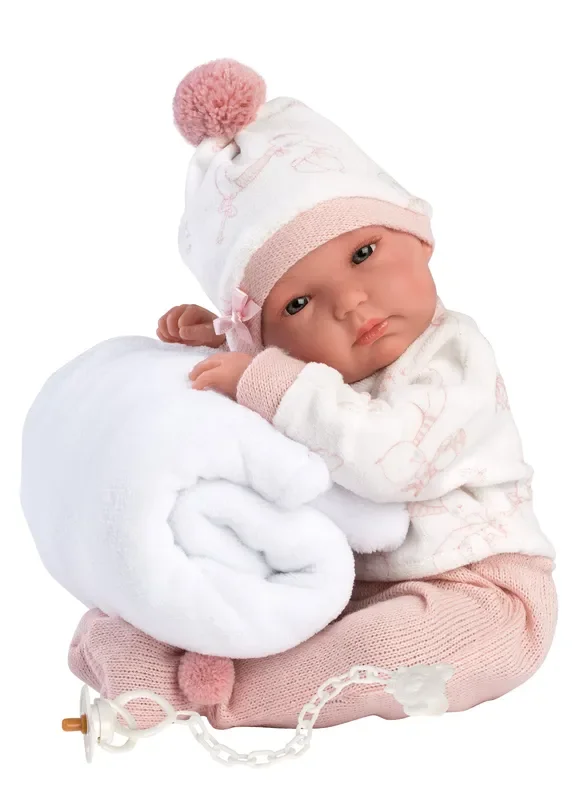 Anatomically Correct Baby Doll with Blanket | 13.8 ” | Brandy