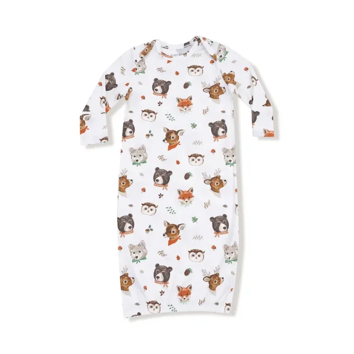 Angel Dear Lap Shoulder Gown, Animal Faces