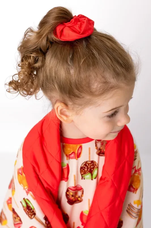 Apple Red | Bamboo Scrunchie