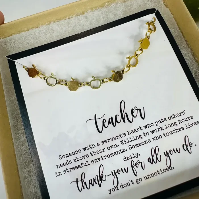 Apple Teacher Appreciation Bracelet