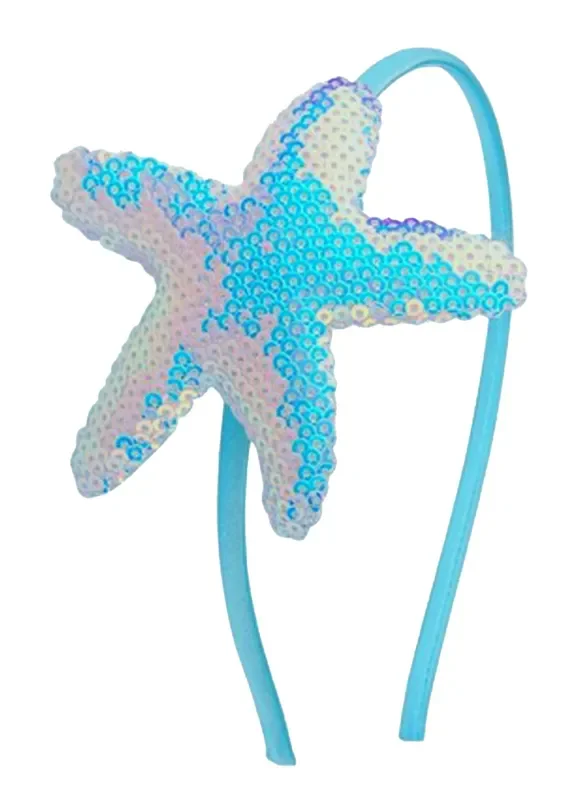 Aqua Sequin Headband