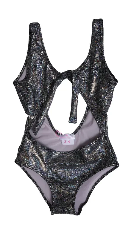 Athena Black Glitter One Piece