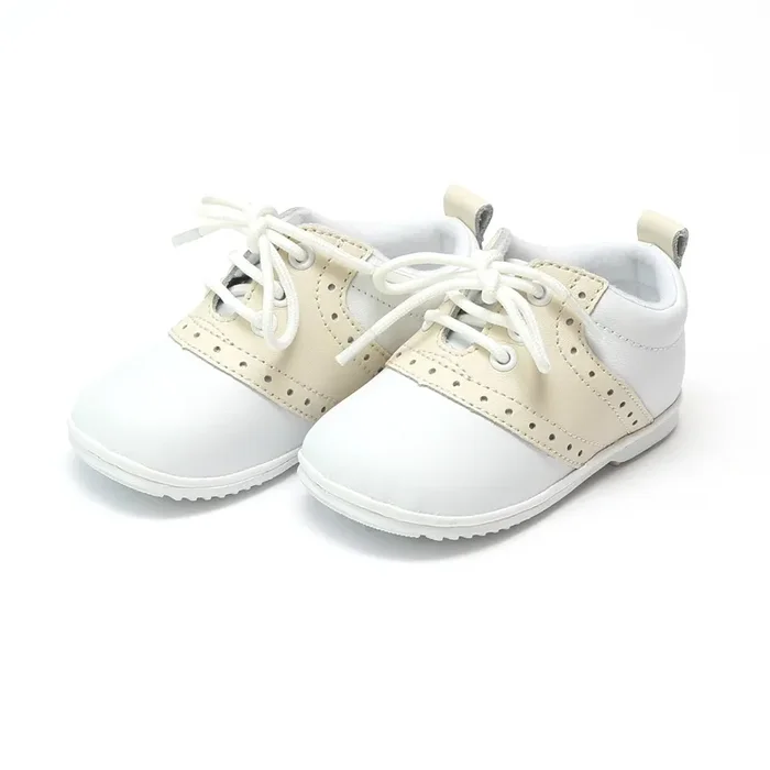 Austin Austin Beige Leather Saddle Oxford Shoe (Baby)
