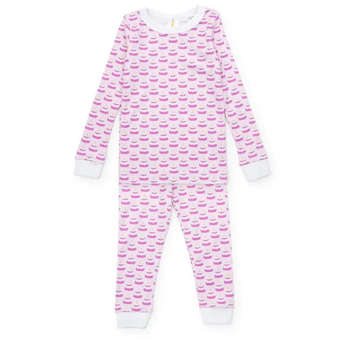 Ava Girls’ Pajama Pant Set – Birthday Cake Pink