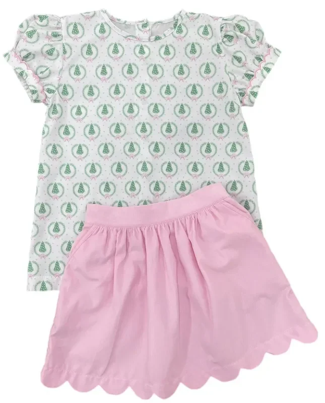 Avery Skirt Set | Oh Christmas Tree