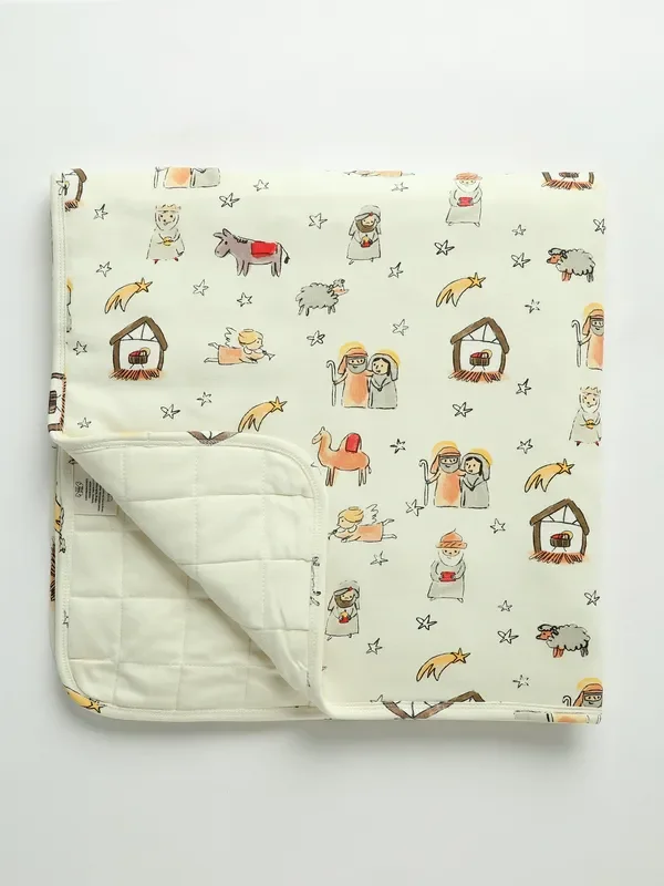 Away In A Manger Blanket Cotton