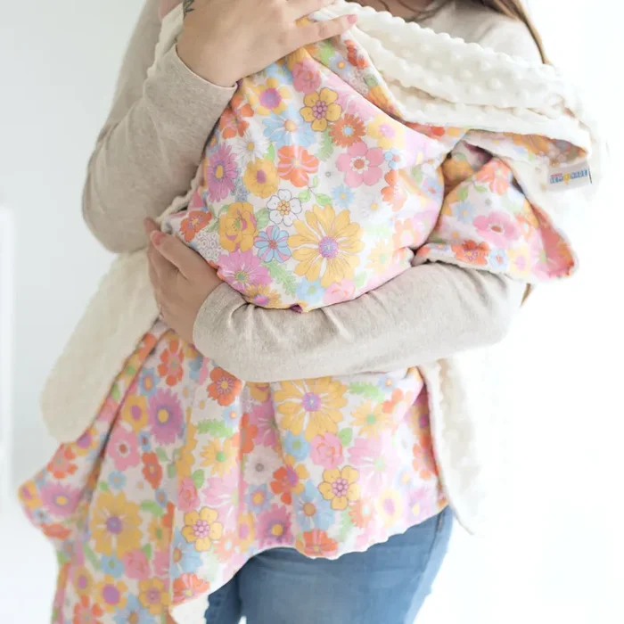 Baby & Toddler Minky Blanket – Retro Floral