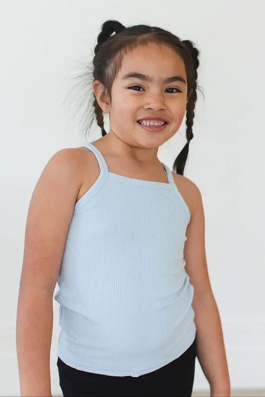 Baby Blue (ribbed) – Bamboo Tank