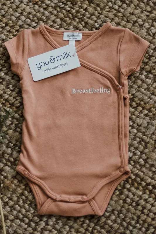 Baby bodysuit Breastfeeling in organic cotton