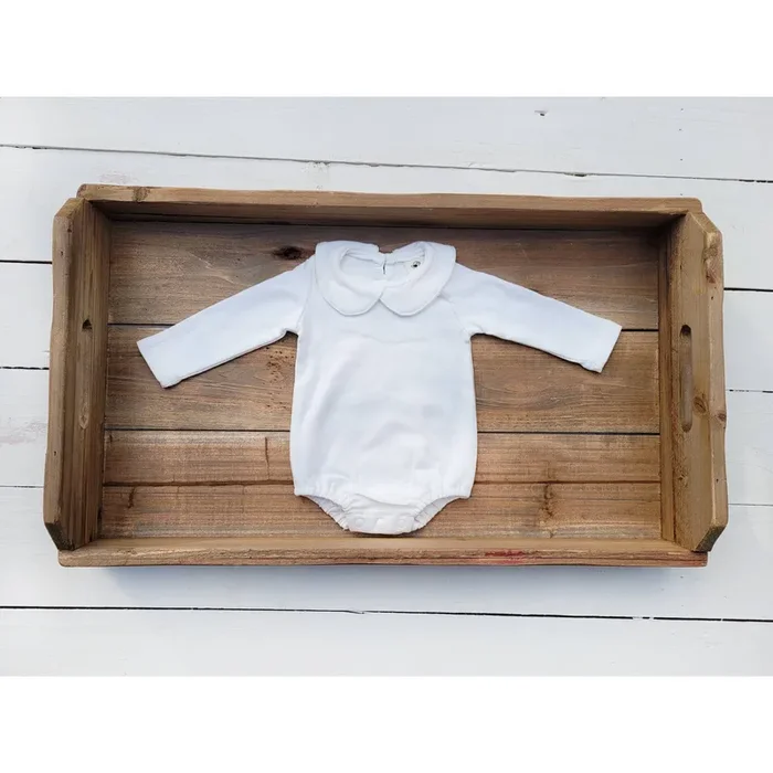 Baby Girl Onesie White Collar Onesie