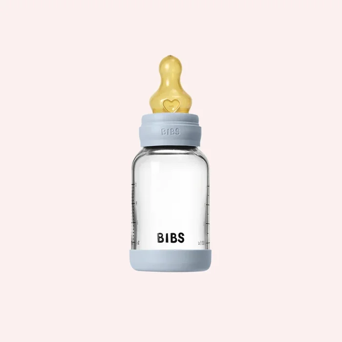 Baby Glass Bottle Set 120ml – Baby Blue