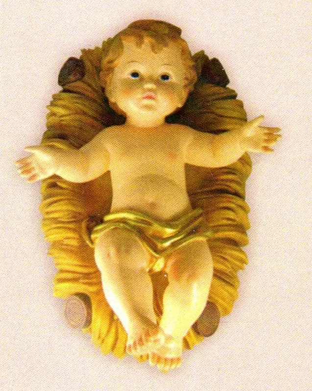 Baby Jesus and Cradle 30cm