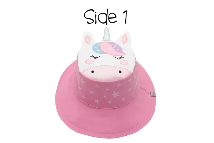 Baby/kids Reversible Sun Hat – Unicorn | Star