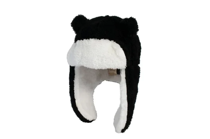Baby/kids Sherpa Trapper Hat – Black