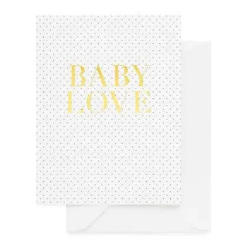Baby Love – Hand Printed Baby Card