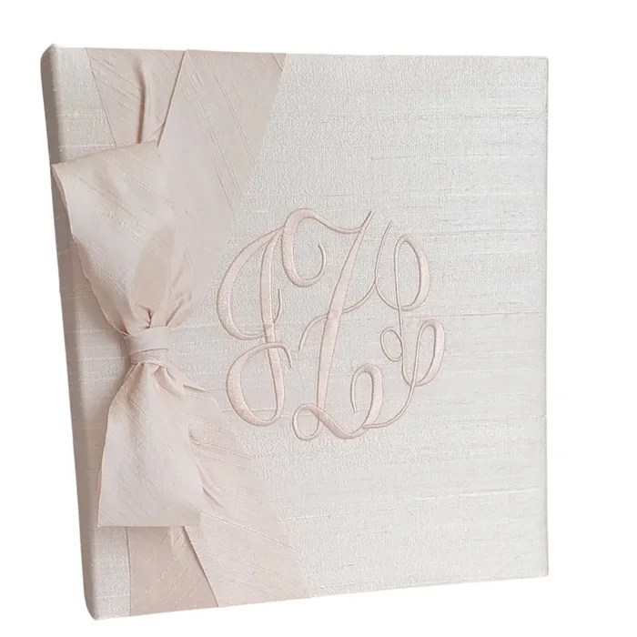 Baby Memory Book – Ballerina Silk (w/ Silk Bow)